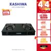 [โค้ด 44HA200 ลด10%]Kashiwa เตาแก๊ส หัวคู่ หน้ากระจก หัวอินฟาเรด X-2300