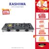 [โค้ด 44HA200 ลด10%]Kashiwa เตาแก๊สหน้ากระจก 3 หัว รุ่น X-3006