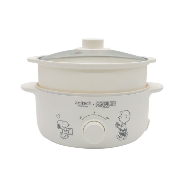 Anitech x Peanuts หม้อไฟฟ้าอเนกประสงค์ 2 ชั้น Electric Cooking Pot รุ่น SNP-SMC700