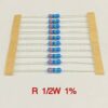 R Resistor ตัวต้านทานขนาด 1/2w 1% ยี่ห้อ Royalohm (จำนวน 100 ตัว) **อ่านรายละเอียดก่อนสั่ง**