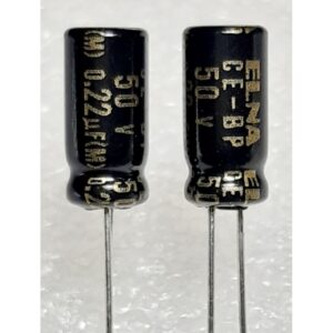 Elna CE-BP 0.22uf 50v capacitor ตัวเก็บประจุ คาปาซิเตอร์ ไม่มีขั้ว nonpolar bipolar bp