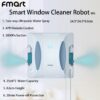 Fmart window cleaning robot หุ่นยนต์ทําความสะอาดกระจกหน้าต่างอัจฉริยะ พร้อมสเปรย์น้ําอัลตราโซนิก สองทาง ควบคุมผ่านแอพ ทําความสะอาดกระจก เครื่องใช้ในครัวเรือน